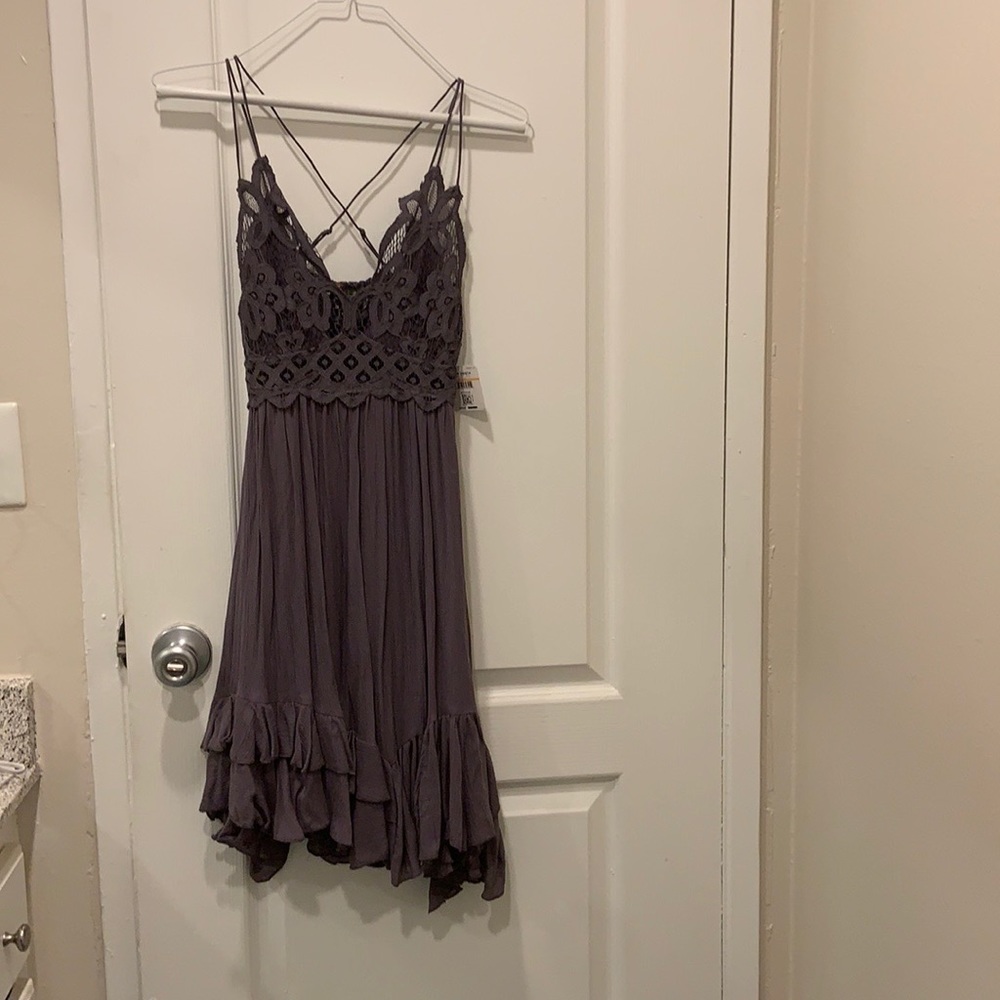 Free People Purple Lace Dress